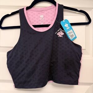 NWT Rabbit Eclipse and Pink Lavender Crop Tank
